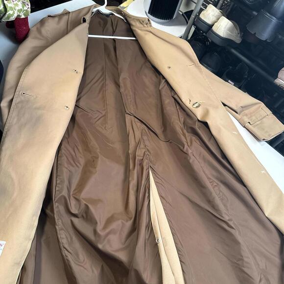 Vintage oversized minimalist tan trench coat size 40 - Picture 7 of 8